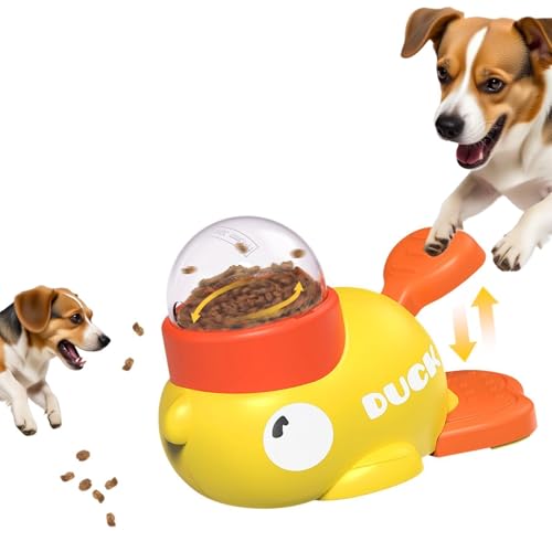 Pet Treat Dispenser Toy,Dogs Puzzle Feeder, Interactive Dog Toy, Duck Treat Dispenser Duck Dog Treat Dispenser Toy, Slow Puzzle Feeder Small Animal Bowls