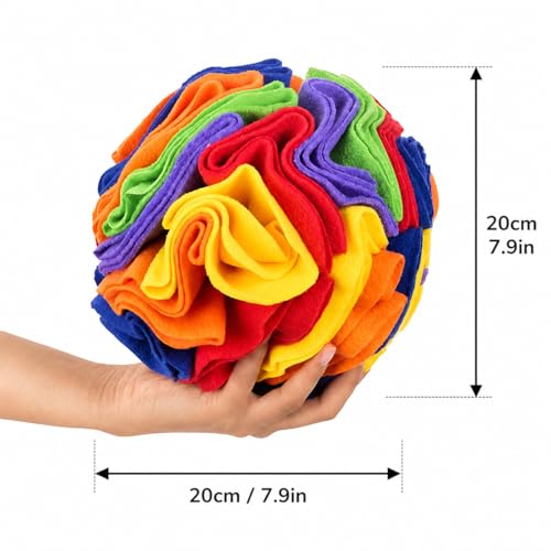 Dog Training Starter Kit with 7.9-Inch (20 cm) Snuffle Ball, Clicker & Treat Pouch