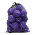 SHYUJAJIE Tennis Ball,20 Pack Practice Balls Bulk,Dog Balls with Mesh Bag - color: Purple