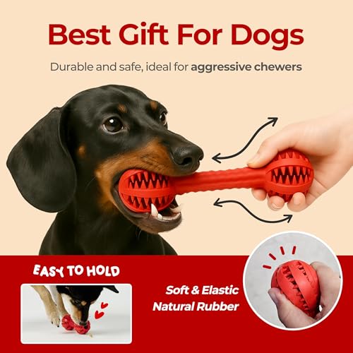 JAYU PET Dog Chew Toy Toothbrush for Small & Medium Dogs
