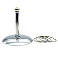 Fosrion Stainless Steel Parrot Ring Toss Toy, Interactive Training & Enrichment Toy for Parrots – Bite-Proof, Anxiety Relief, Exercise Fun for All Kinds of Parrot (Medium) - size: Medium