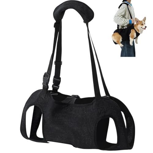 Shinylin Dog Carry Sling Emergency Backpack Dog Lift Harness, S - size: S