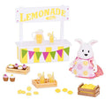 Li'l Woodzeez Lemonade Stand Playset, Rabbit Figurine, 25 Pieces, Playsets - style: Lemonade Stand