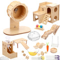 Leinuosen 19 Pcs Hamster Cage Accessories Exercise Wheel Platform Hideout