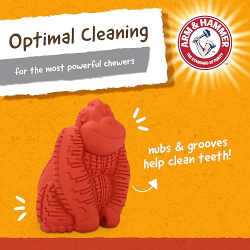Arm & Hammer Super Treadz Mini Gorilla Dental Chew Toy, Small, 3.5 in, 3-Pk - size: Small (Pack of 3), style: Gorilla
