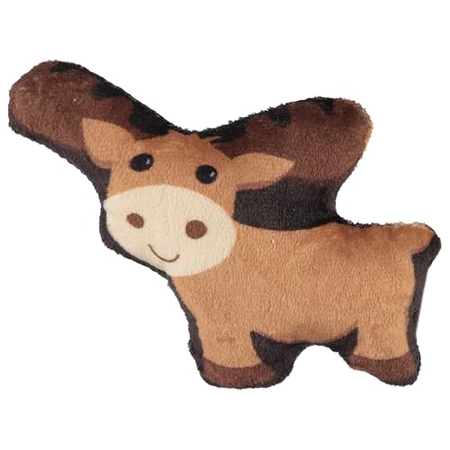 Cudlie 3 Pack Plush Dog Chew Toys – Soft Squeaky Puppy Toys for Small Dogs– 4" Durable, Cute & Safe Pet Toy Gift Set (Food, Fruit, Farm, Zoo & Safari Animal Themes) - color: Hedgehog Racoon Moose, style: 3 Pack 4 Inch
