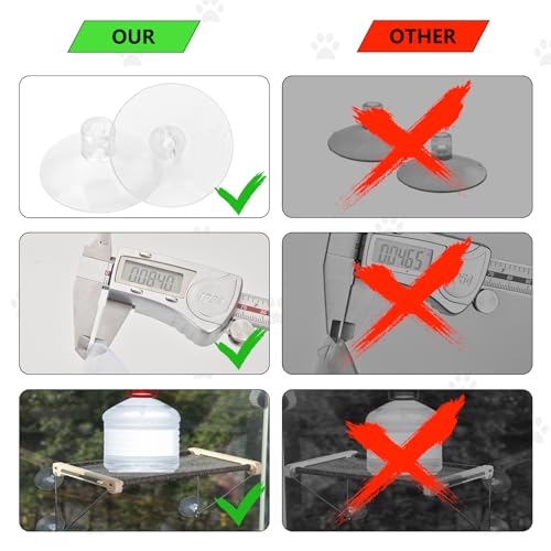 4 Pcs Thick Suction Cup Cat Window Perches Window Hammock Replacement Suction Cup for Cat Seat Perch Hammock Hanging Pet Supplies (Classic Style)