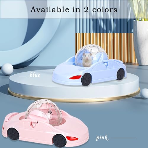 4.8 Inch Hamster Ball | 3-in-1 Hamster Car Toy (Pink)
