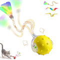 Interactive Cat Toys for Indoor Cats,3-Tails,Automatic Moving Kitten Toys - color: Yellow
