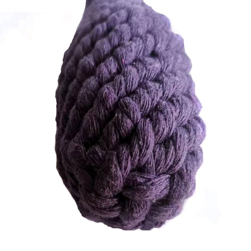 Dog Toys Puppy Teething Chew Pet Cat Toy Healthy Handmade Gifts - color: Purple eggplant