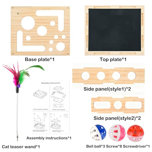 Cat Scratch Puzzle Enrichment Box,Cat Nail File Enrichment Box Sandpaper