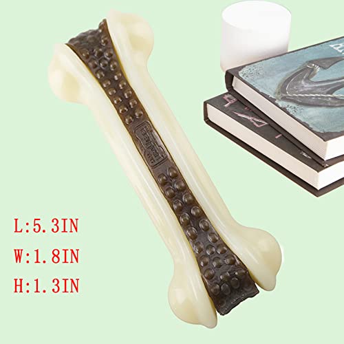 3 Pack Dog Chew Toys for Aggressive Chewers ,All Breed, Beef Flavor Bones - size: 3 PCS WBEEF bone