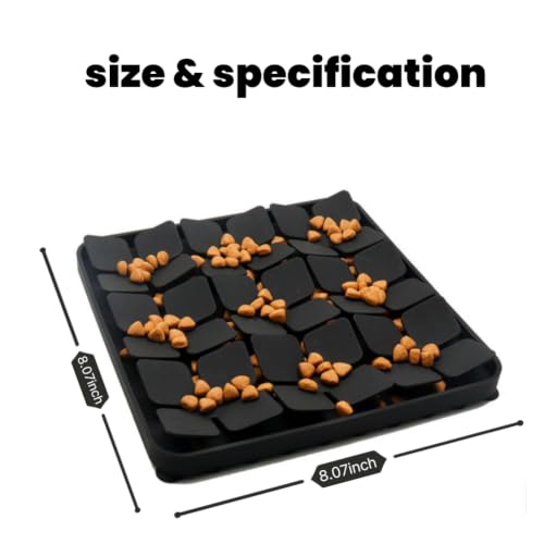 Silicone Snuffle Mat for Dogs Interactive Brain Stimulation Dog Toy Soft Durable Mat for Large Breeds - Encourages Slow Eating Non-Slip Food Mat Easy to Clean, Portable Design (Green)