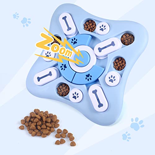 Interactive Dog Puzzle Toys for Large Medium Small Smart Dogs, Squeaky Dog Enrichment Toys Mentally Stimulation Toys for Training, Dog Treat Chew Toy Gifts for Puppy&Cats - style: Level 2-Blue
