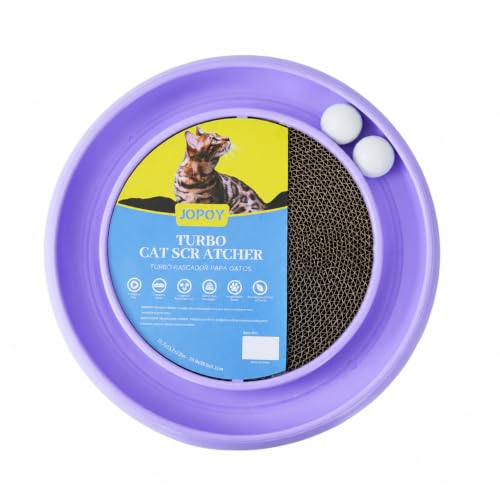 Cat Scratcher Toy Ball Track (Purple) - color: Purple