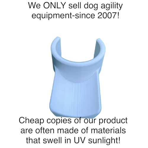 3/4" Jump Cups-Dog Agility Equipment-Set of Ten fits Factory Labeled 3/4" PVC Pipe. See Description Prior to Ordering