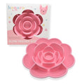 Hanara Sillicone Slow Feeder Dog Bowls & Lick Mat with Suction Bottom | Rose Petals Design | Promotes better digestion, prevent choking | Dish Washer Safe | Great Size For All Breed (Rose Quartz Pink) - color: Rose Quartz Pink