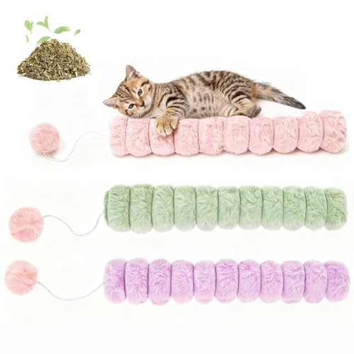 14.6in Extra Long Cat Kicker Toy 3PCS, Cat nip Toys for Cats - style: Quiet 3pcs