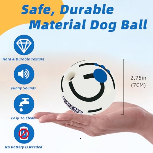 Glow in The Dark Dog Toys Ball, XS, 2.75 in (7 cm) - color: Luminous, size: XS 2.75 in (7 cm)