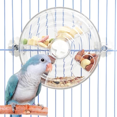 BNOSDM Bird Foraging Toy, Enrichment Parrot Puzzle Toys Transparent - color: White