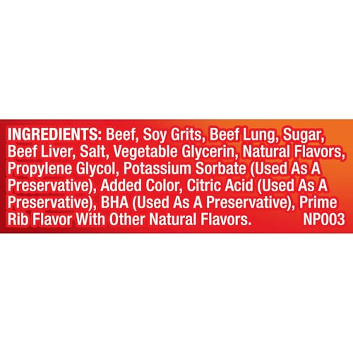 Pup-Peroni Prime Rib Flavor Dog Treats, Bag 1.41 Pound (Pack of 4) - size: 1.41 Pound (Pack of 4)