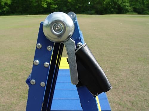 Rubber Surface Dog Agility 7' A-Frame, Blue/Yellow, On-Wheel Interface Ready