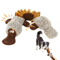 Squeaky Dog Toys, Stuffed Large Dog Toys to Keep Them Busy, Interactive Plush Chew Toys with Crinkle Paper, Tough Pet Animal Toys for Small Medium Large Dogs - Platypus - color: Brown