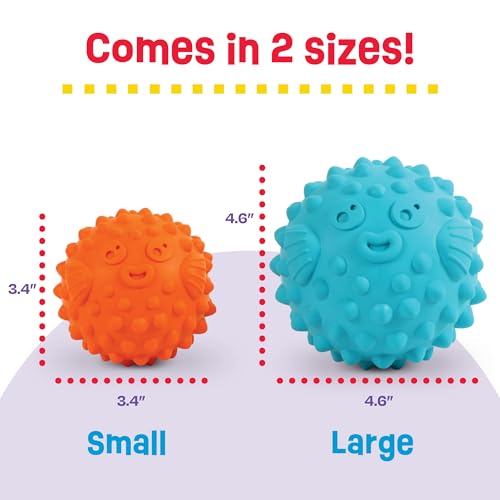 Brightkins Tough & Tumble Treat Dispenser Large Pufferfish - size: Large