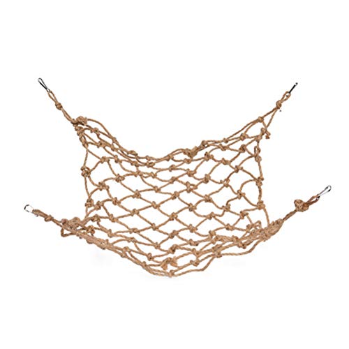 Scicalife Parrot Climbing Net Rope Ladder for Birds Hanging Buckle Pet Hanging Net for Parakeet Budgie Macaw 11.81 X 7.87 X 0.19 in