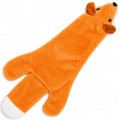 Interactive Crinkle Fox Dog Toy – No Stuffing Plush Squeaky Pet Toy (22"x8.5"), Tear-Resistant Reinforced Stitching, Odor-Free Chew Toy, Keeps Them Busy for Small, Medium & Large Dogs - color: Crinkle Fox (Brown)