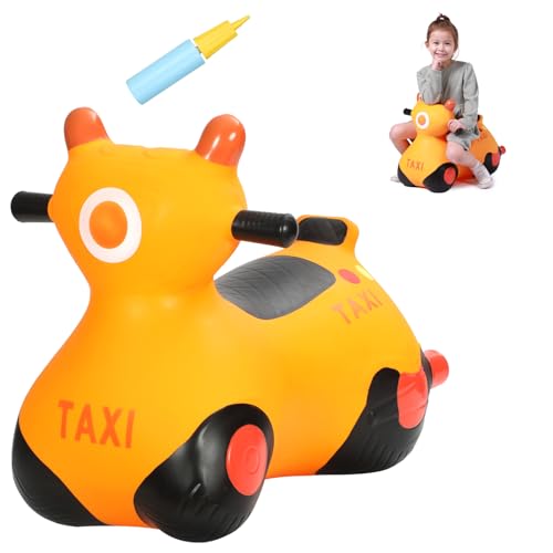 INPANY Kids Bouncy Car Hopper Toys, Kids Ride on Car, Gifts Toy for Kid - color: Orange Car