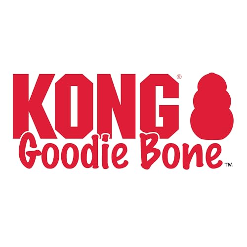 KONG Goodie Bone, Natural Rubber Treat-Dispensing Toy, Red, for Small Dogs - size: Small (Pack of 1)