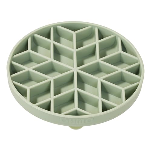 OHMO Slow Feeder Dog Bowl, 5.9" Lick Mat for Dogs, Diamond, Sage Green - color: Sage Green