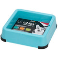 LickiMat Mini Keeper. Designed to Enhance LickiMat Experience and Extend LickiMat into Full Feeder for Small Dogs. (Turquoise) - color: Turquoise