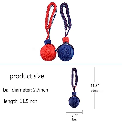 Dog Ball with Rope Toy,Ball on Rope Dog Chew Toys