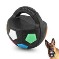 Dog Soccer Ball Toy with Handle - Dog Calming Ball,Floating,Black - color: Black