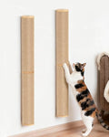 Aechonow 68" Wall Mounted Cat Scratcher,2Pcs of 34in Sisal Scratching Posts - color: Brown - 2Pcs