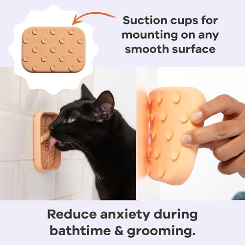 Sardina - Silicone Lick Mat + Slow Feeder for Cats & Small Dogs (Melon) - color: Melon