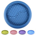 Dog Lick Bowl, Non-Slip Lick Mat Slow Feeder for Dogs & Cats - color: Dark Blue, size: Small