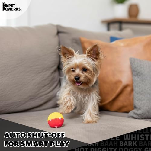 Pet Qwerks Animal Sounds Babble Ball - Interactive Chew Dog Toy - Large - size: Large, style: Animal Sounds Babble