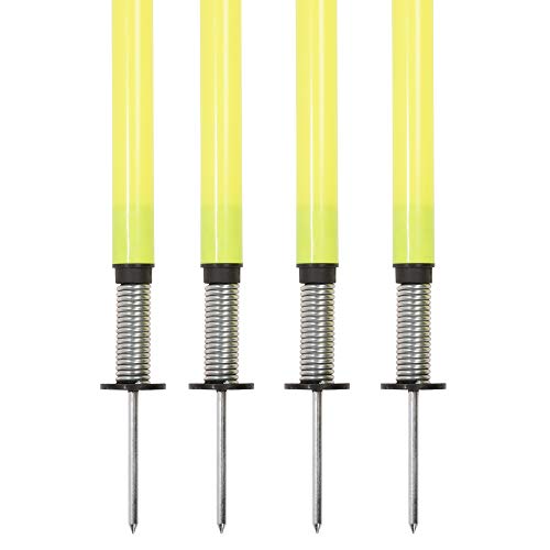Champion Sports Agility Training Pole & Hurdle Sets – Speed, Footwork & Coordination Drills, Indoor/Outdoor PVC Poles - style: Outdoor Agility Pole Set