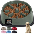 GORILLA GRIP® Patented Slow Feeder Dog and Cat Bowl, BPA Free, 4 Cup Sage - color: Sage, size: 4 Cup
