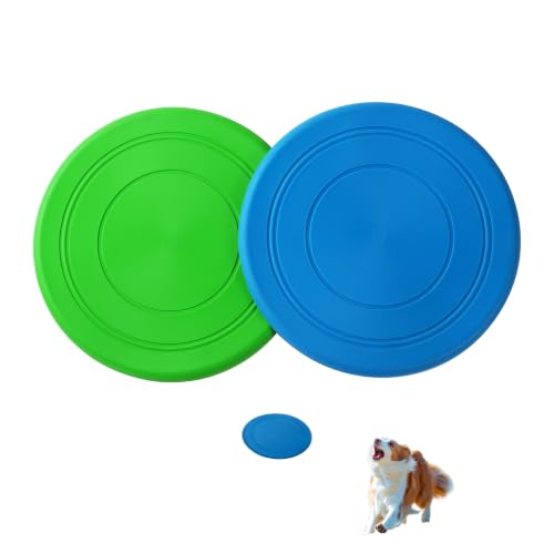 Dog Flying Disc, 2 Pack Dog Frisbee Toy Gift Set for Medium & Large Dogs - size: 2PC