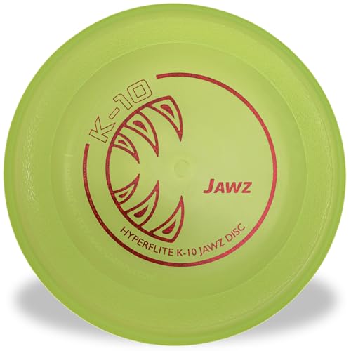 Hyperflite K-10 Jawz Puncture Resistant Dog Flying Disc, Medium-Large - color: Yellow