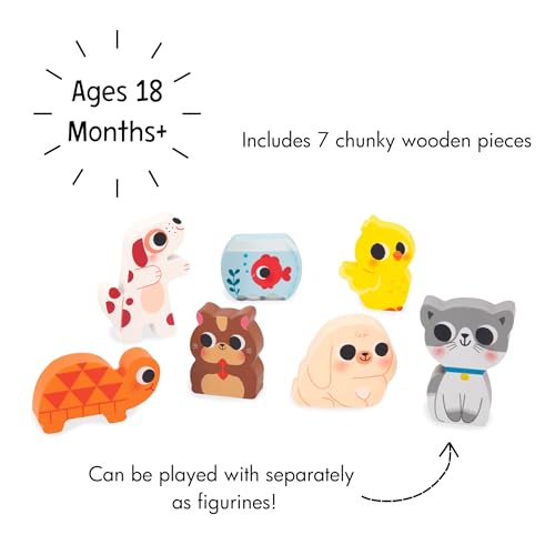 Janod - Chunky Puzzle - Pets - 7 Pieces - style: Pets