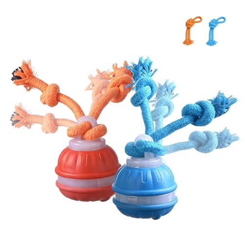2 Mixed Zealburst Dog Toy, Interactive Dog Toys, 360° Smart Automatic Rolling Moving, Upgraded Motion Activated Squeaky Cat Balls, USB Rechargeable Smart Motion Pet Ball for Bored Pet Cats Dogs