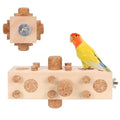 36pcs+18pcs Spares Soft Corks with Parrot Chewing Toy Cage Perch Pine Wood Foraging Smart Toy for Small to Regular Size Parrot Cockatiel Birds - size: MODEL-A