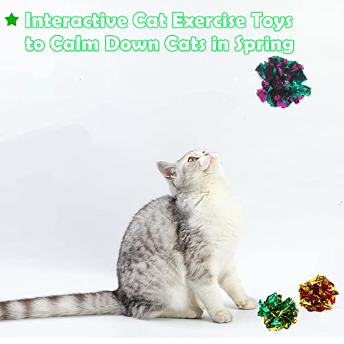 Original Mylar Crinkle Balls Cat Toys - 24 Pack - size: 24 Pack