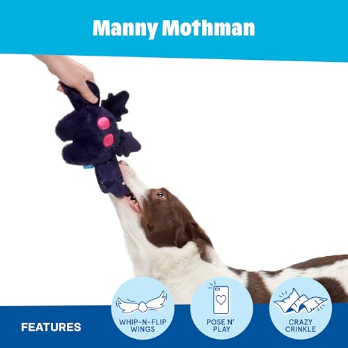 BarkBox Manny Mothman Dog Toy - Toy for Small Dogs - color: Manny Mothman, size: Small
