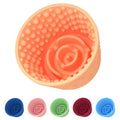 Dog Lick Bowl, Non-Slip Freeze Slow Feeder Small Medium, 1.6 Cup - color: Light Orange